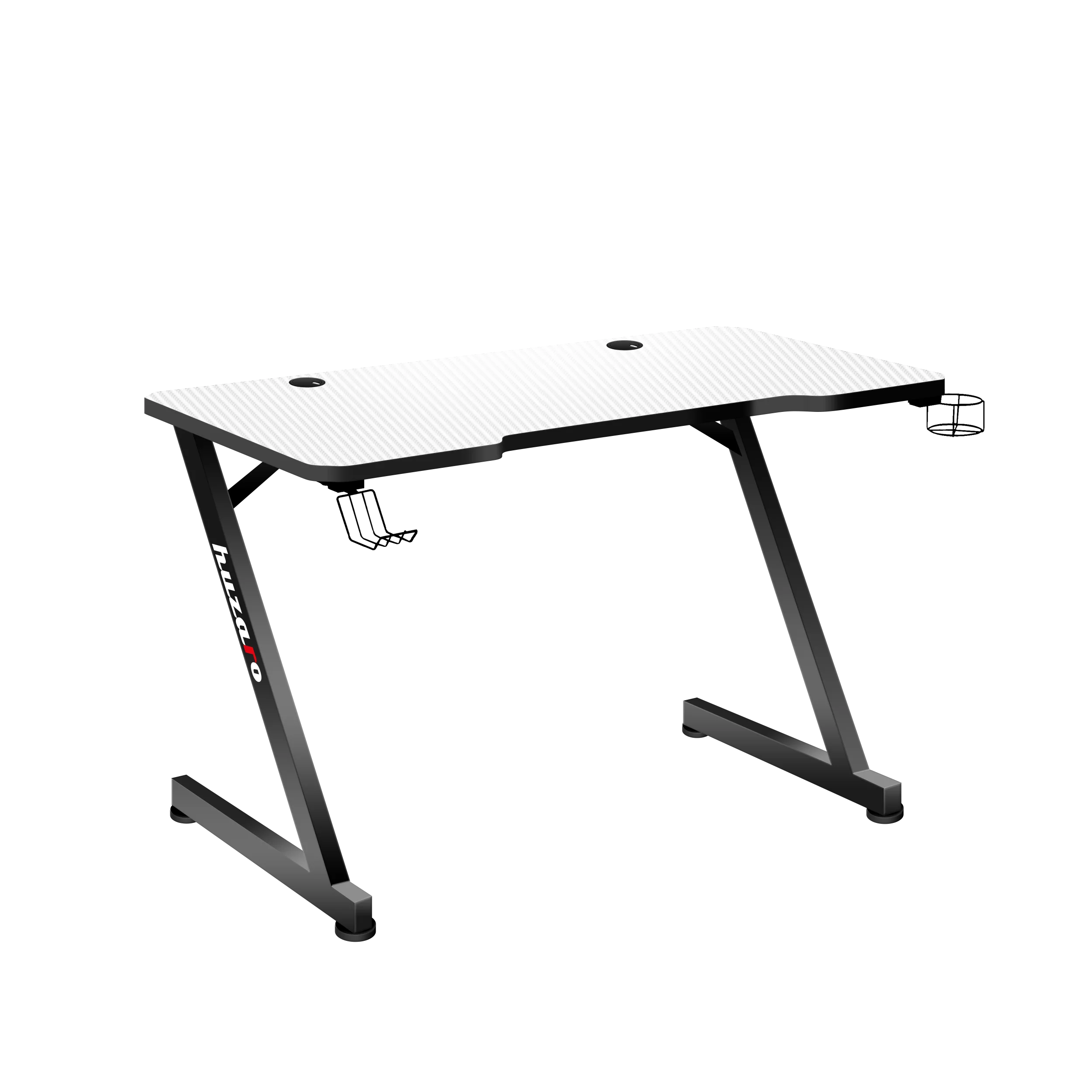 Biurko Gamingowe Huzaro Hero 2.5 White 120 cm OUTLET - Image 2