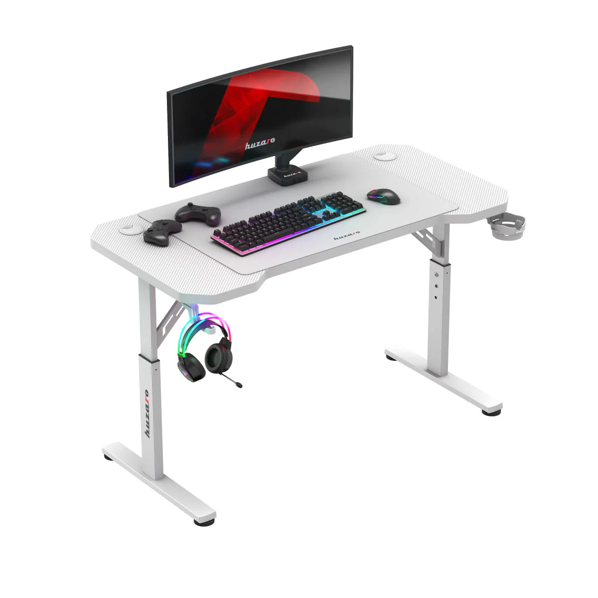 Biurko Gamingowe Huzaro Hero 2.6 White 120 cm