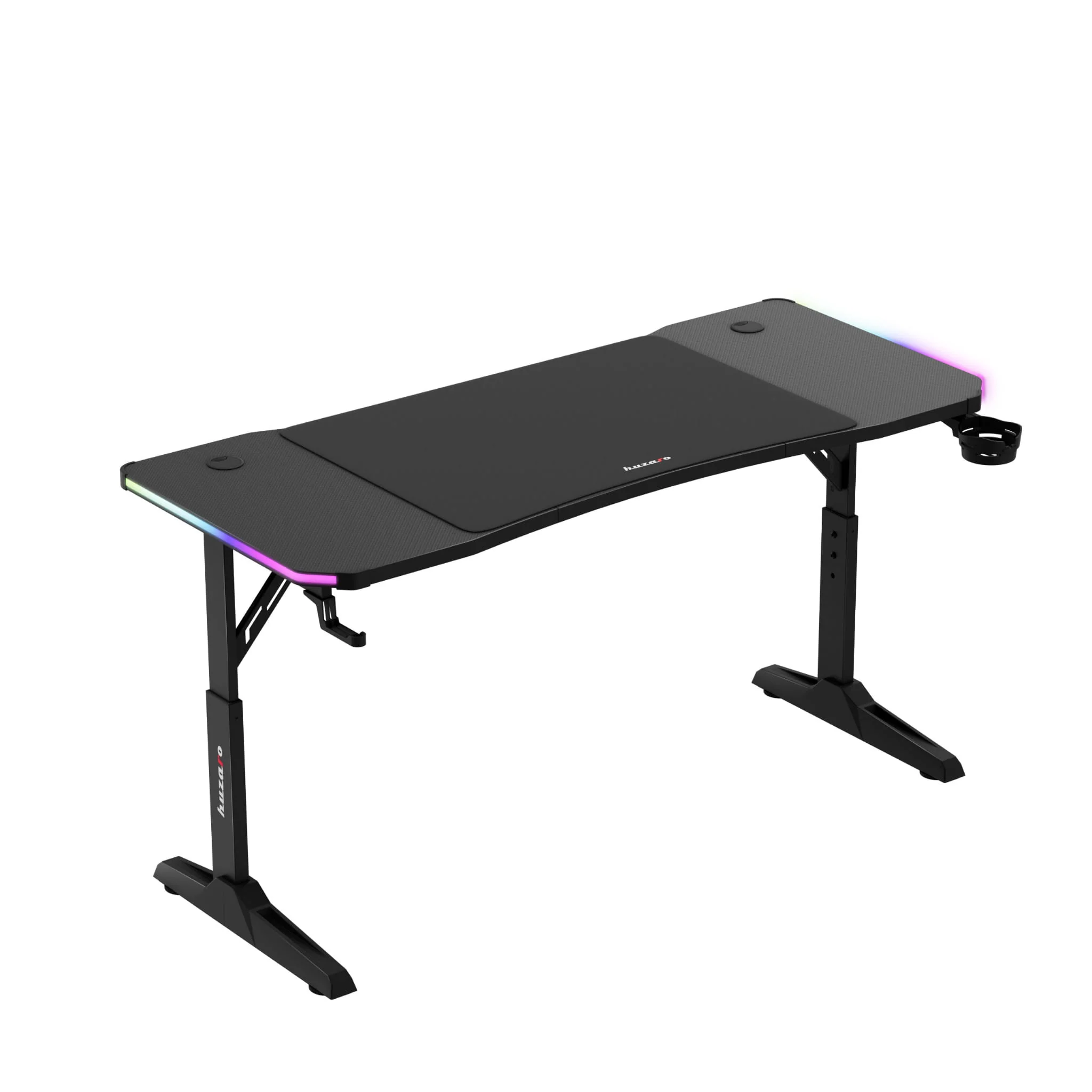 Biurko gamingowe Huzaro Hero 3.6 RGB LED Black 140 cm - Image 2