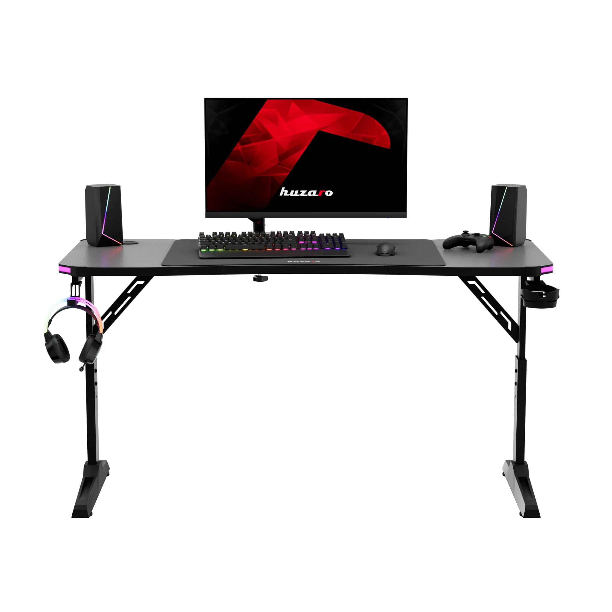 Biurko gamingowe Huzaro Hero 3.6 RGB LED Black 140 cm - Image 21