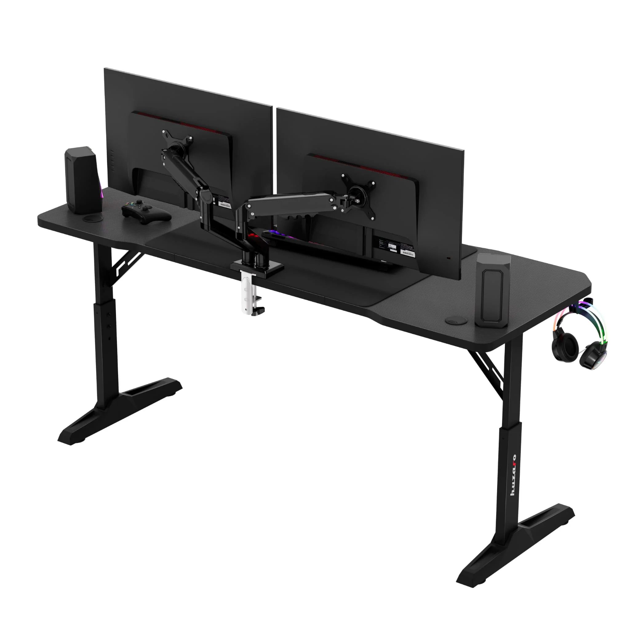 Biurko gamingowe Huzaro Hero 4.6 Black 160 cm OUTLET - Image 5