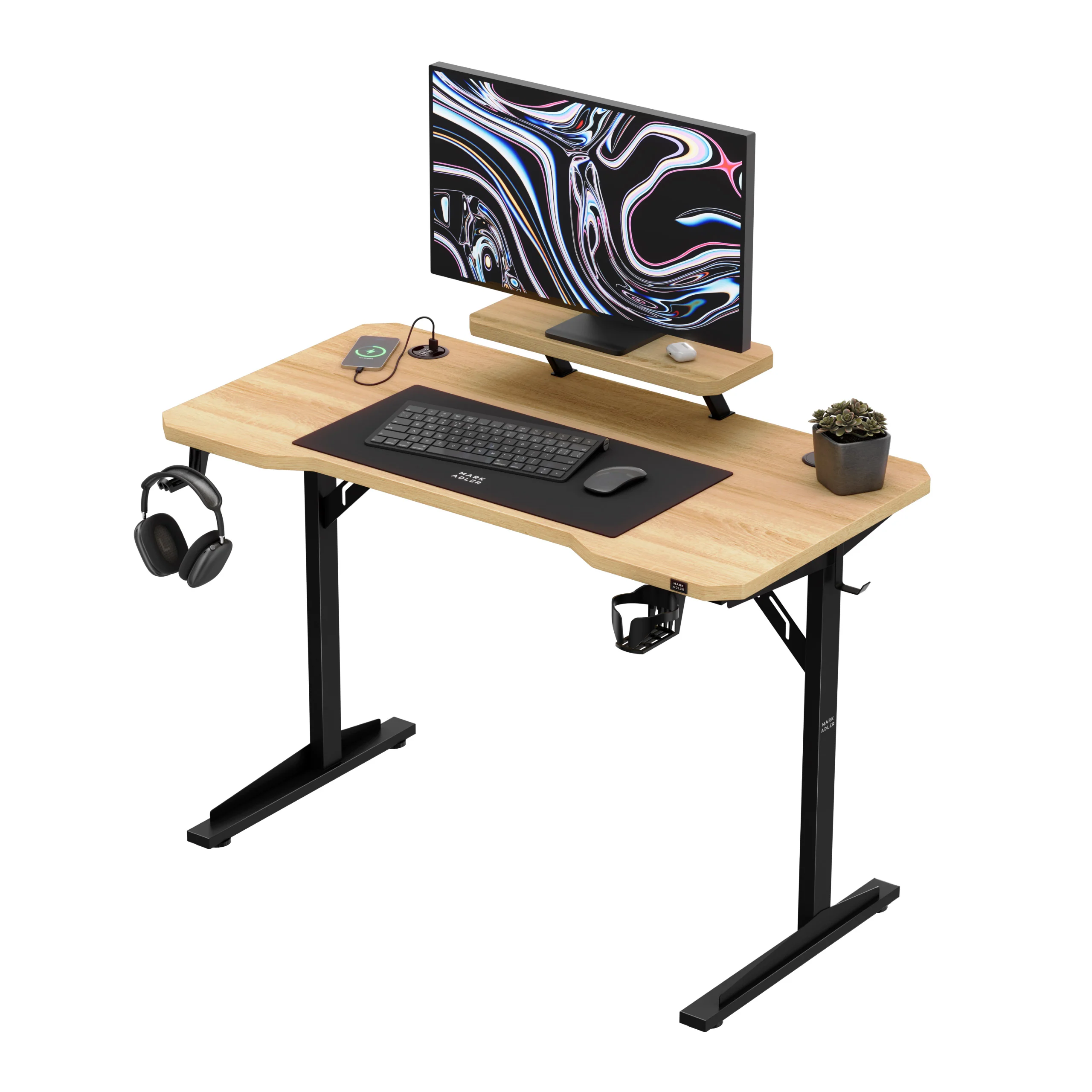Biurko komputerowe z półką Mark Adler Leader 5.1 Oak 115 cm - Image 12