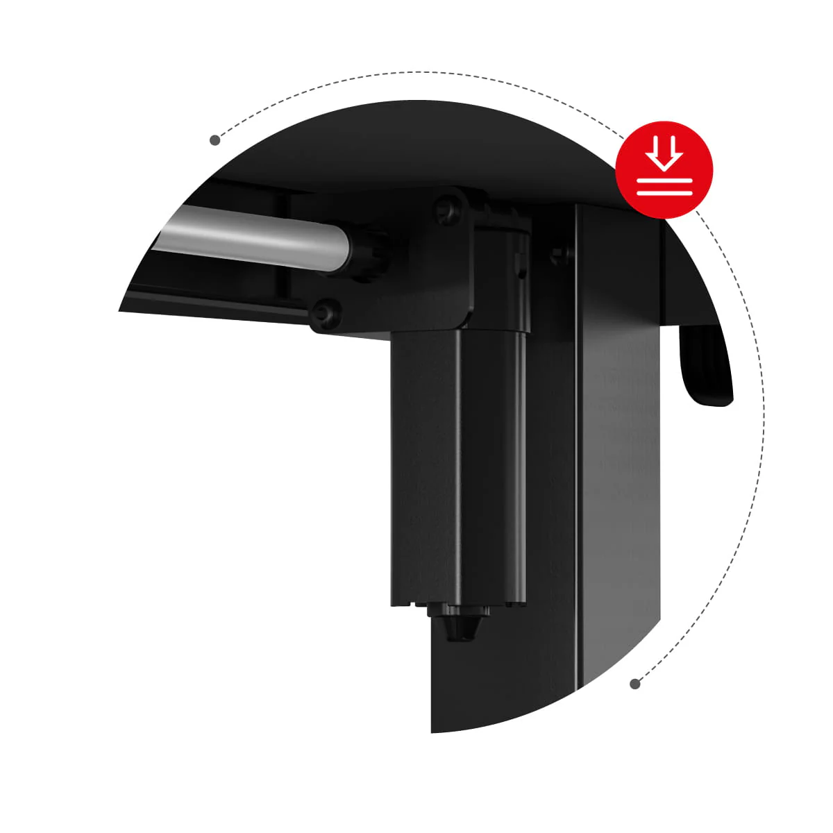 Biurko Narożne Elektryczne Huzaro Hero 9.5 160 cm OUTLET - Image 19
