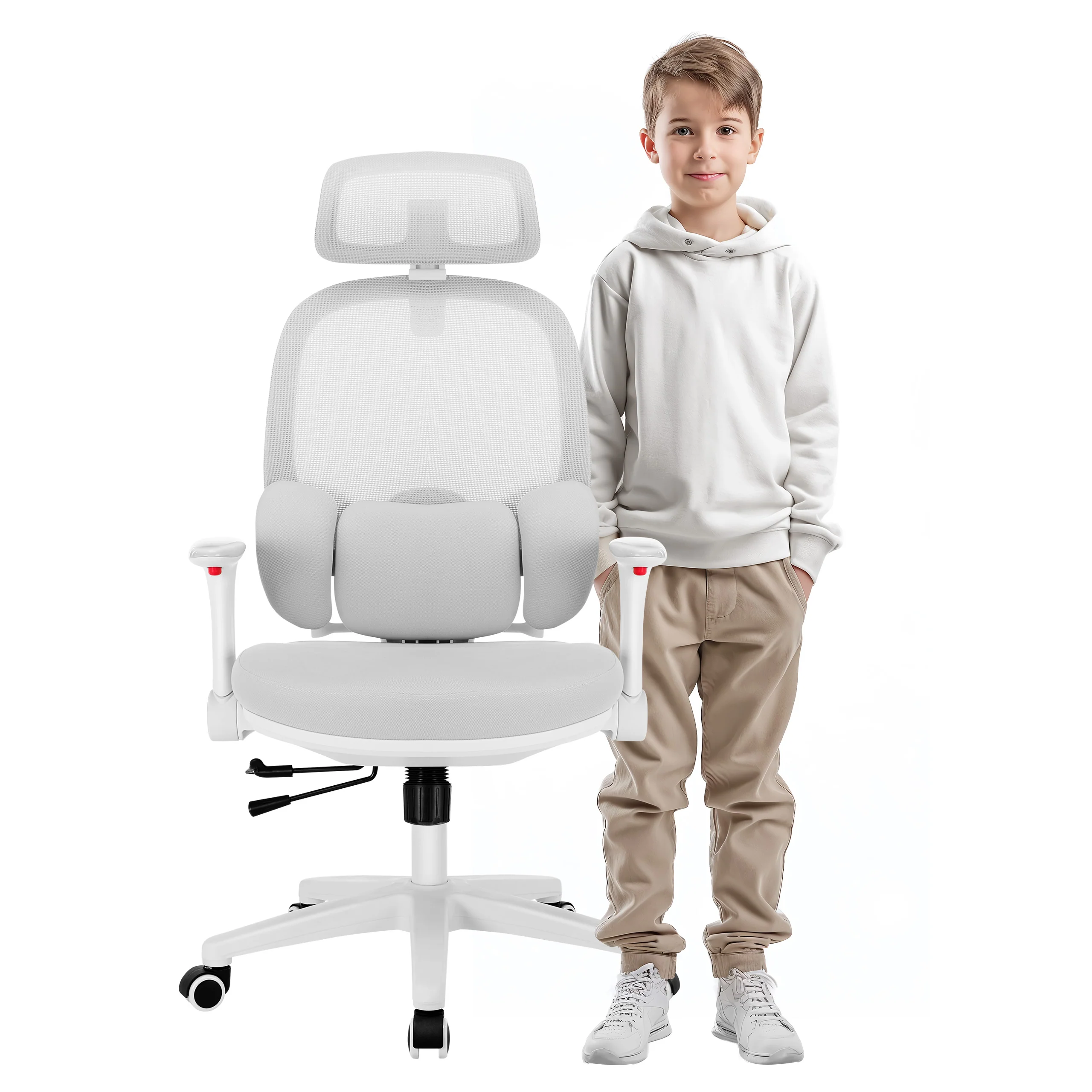 Ergonomiczny fotel dla dziecka Mark Adler Junior 6.3 Grey