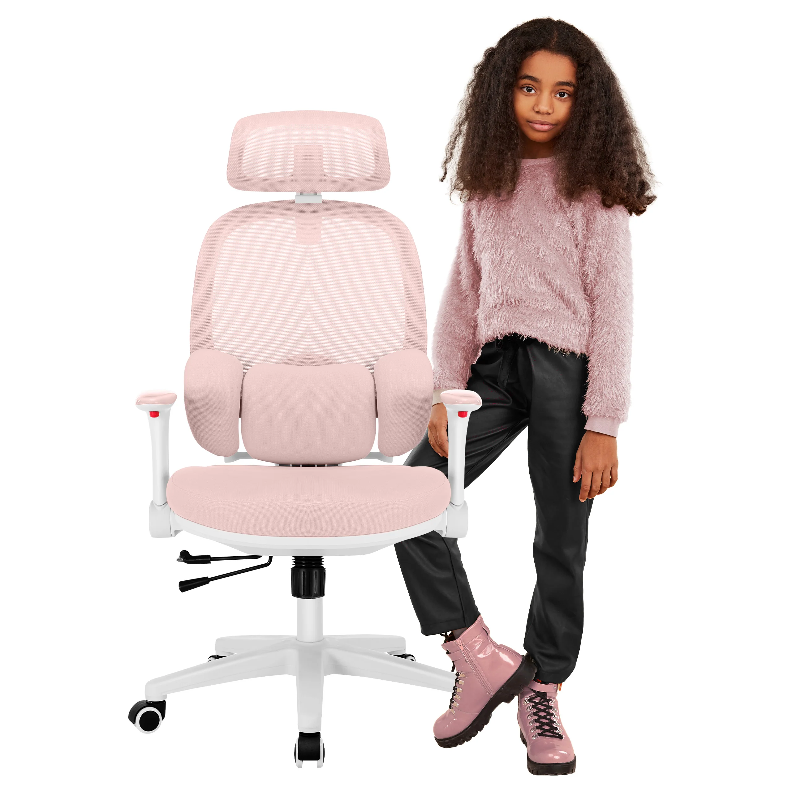 Ergonomiczny fotel dla dziecka Mark Adler Junior 6.3 Pink