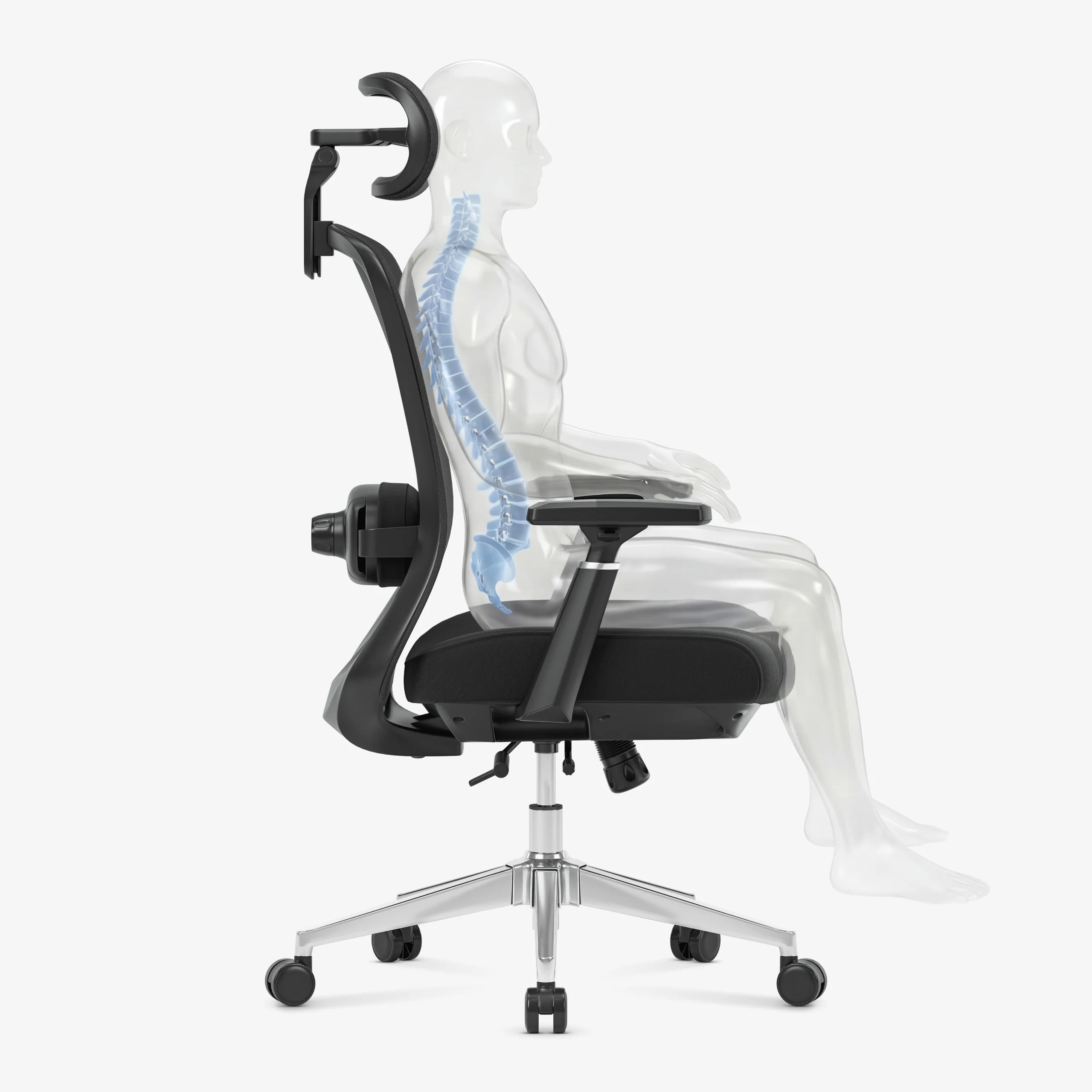 Fotel biurowy z masażem Mark Adler Leadpro 6.0 Black - Image 9