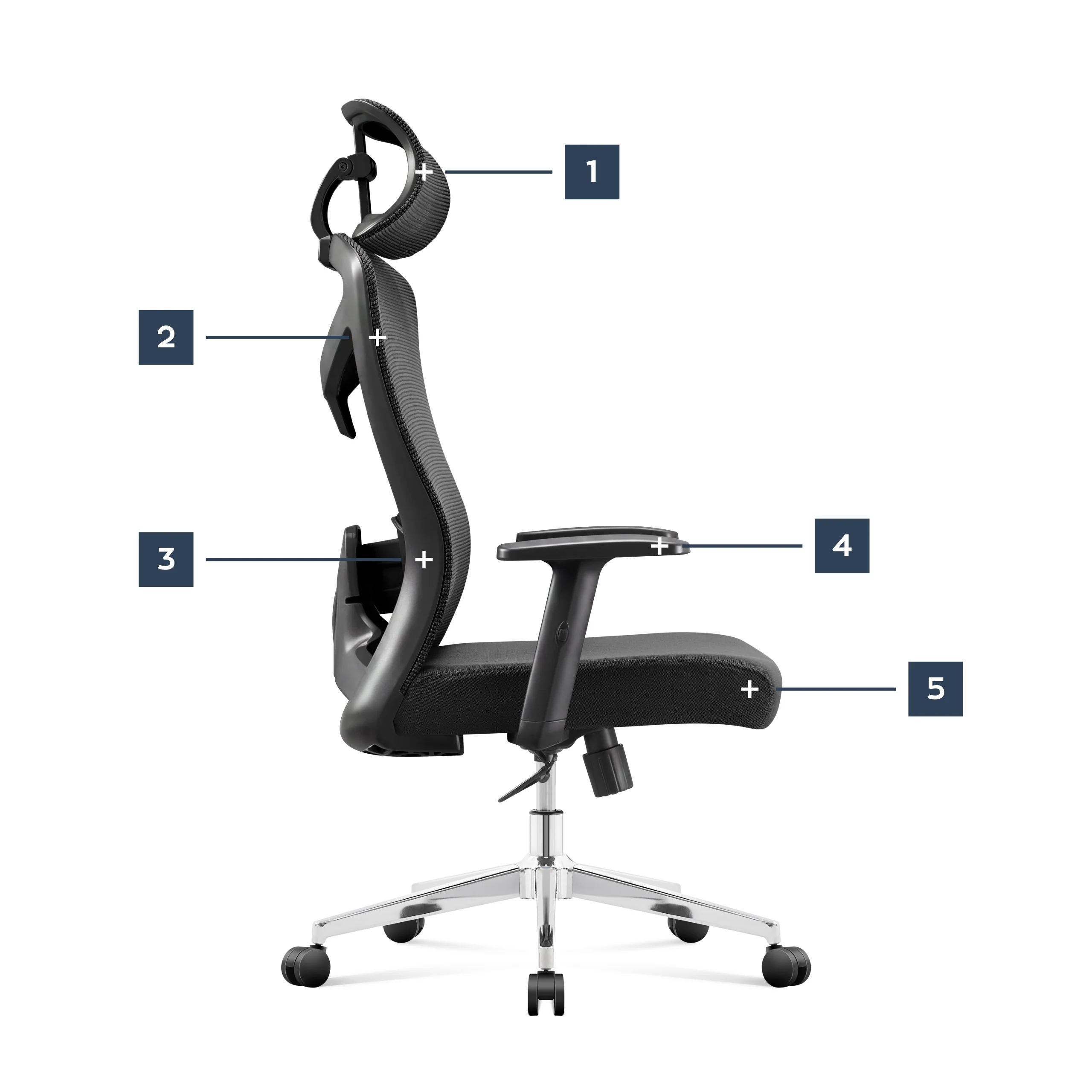 Fotel ergonomiczny biurowy Mark Adler Manager 2.6 Black - Image 11