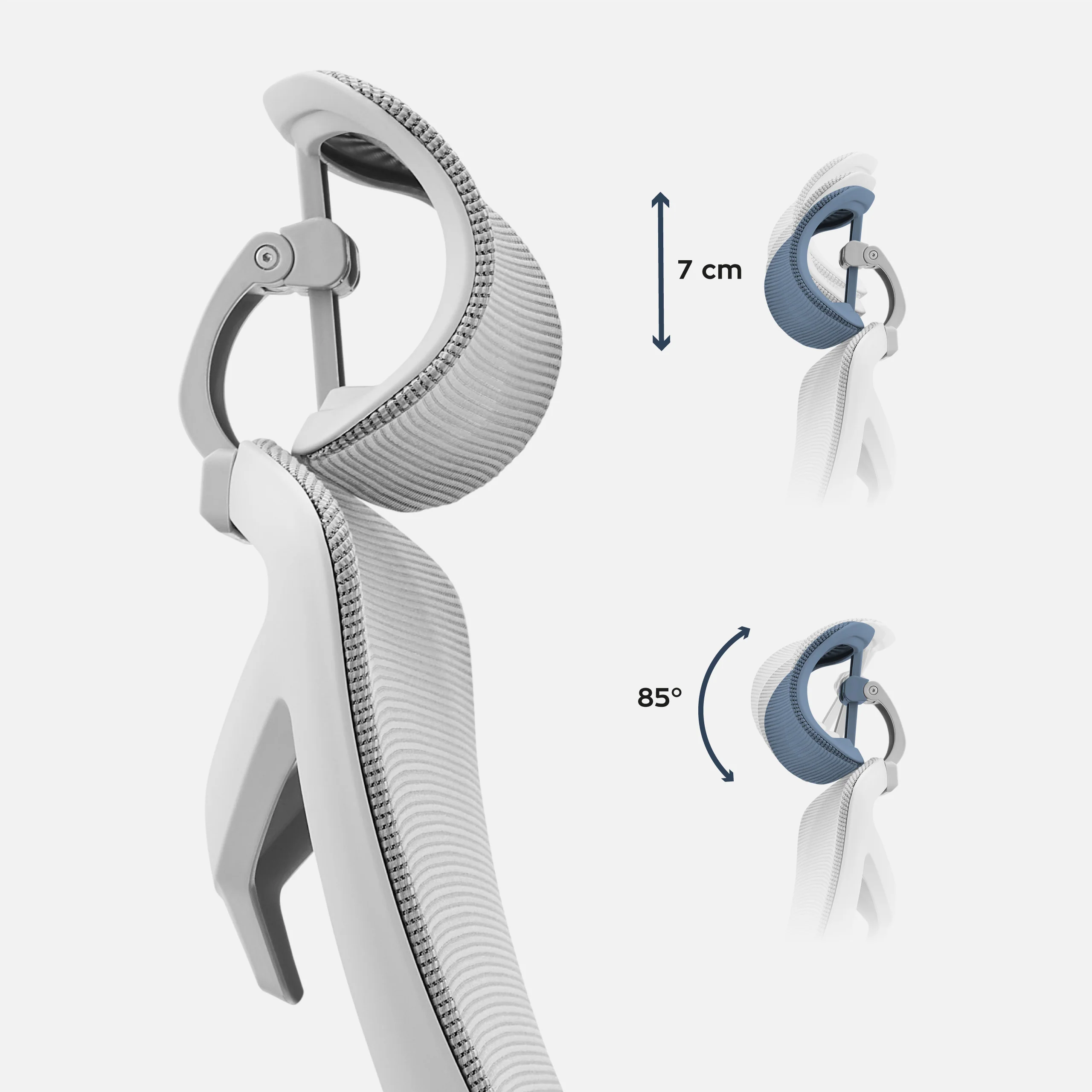 Fotel ergonomiczny biurowy Mark Adler Manager 2.6 Grey - Image 3