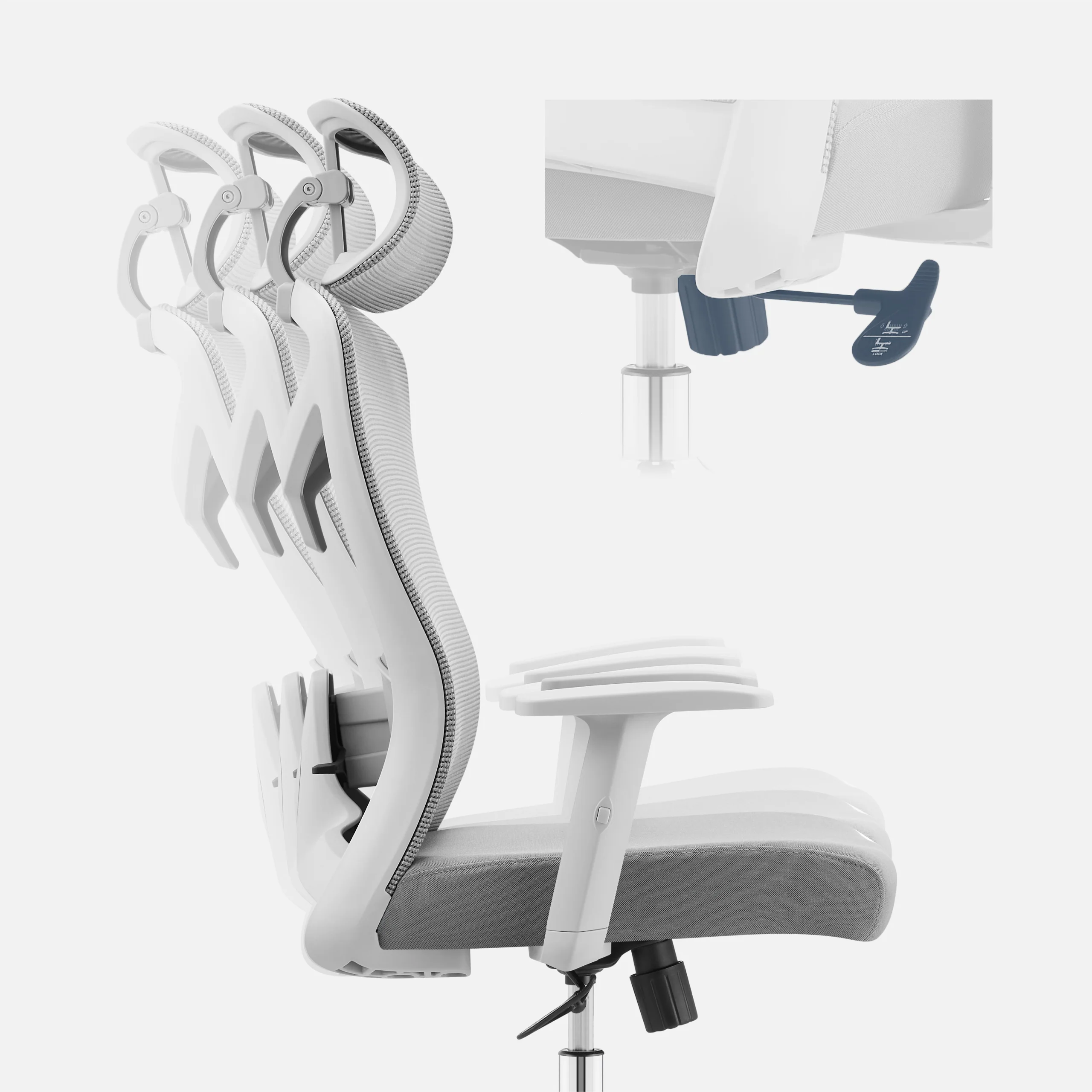 Fotel ergonomiczny biurowy Mark Adler Manager 2.6 Grey - Image 8