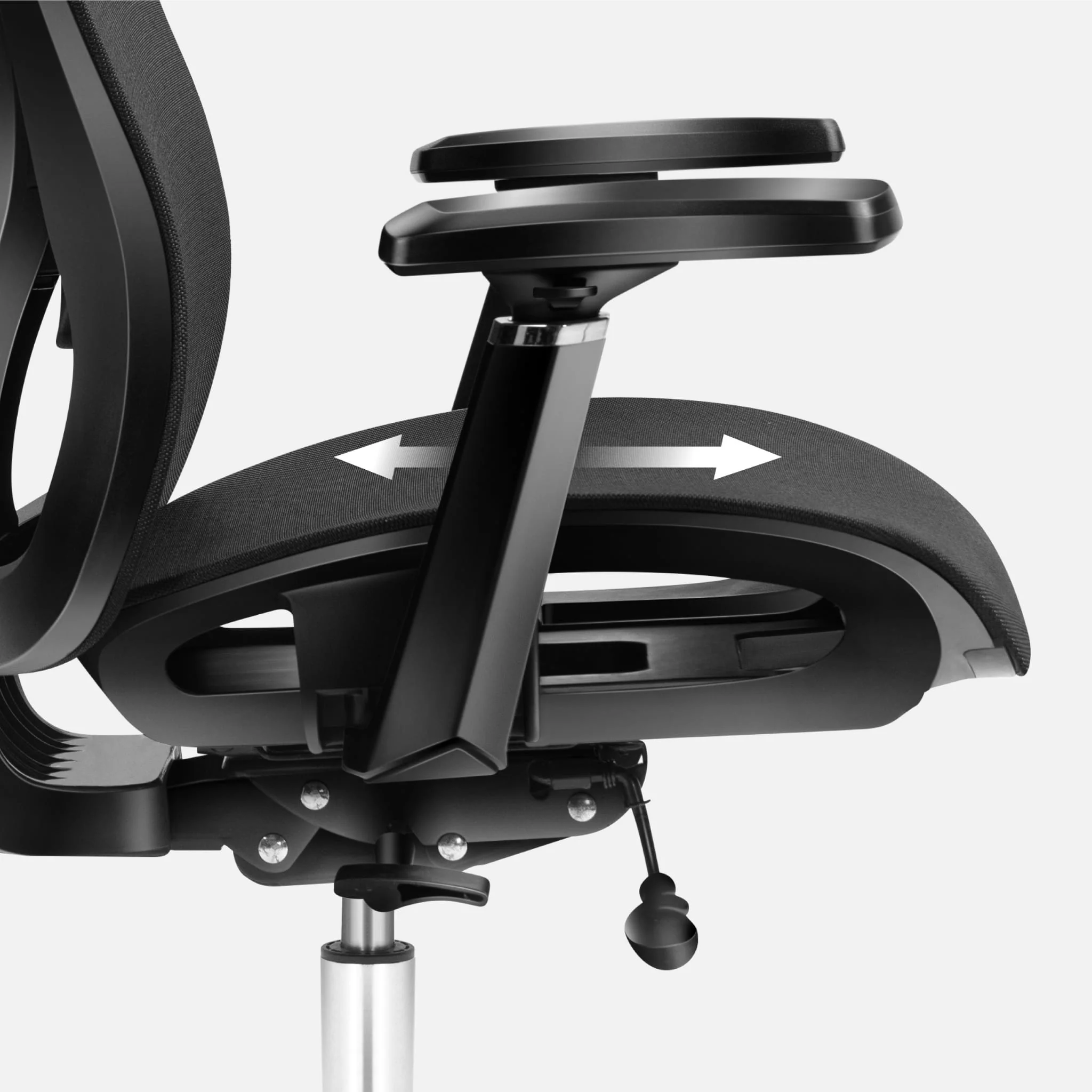 Fotel ergonomiczny Mark Adler Expert 5.3 Black Mesh OUTLET - Image 5