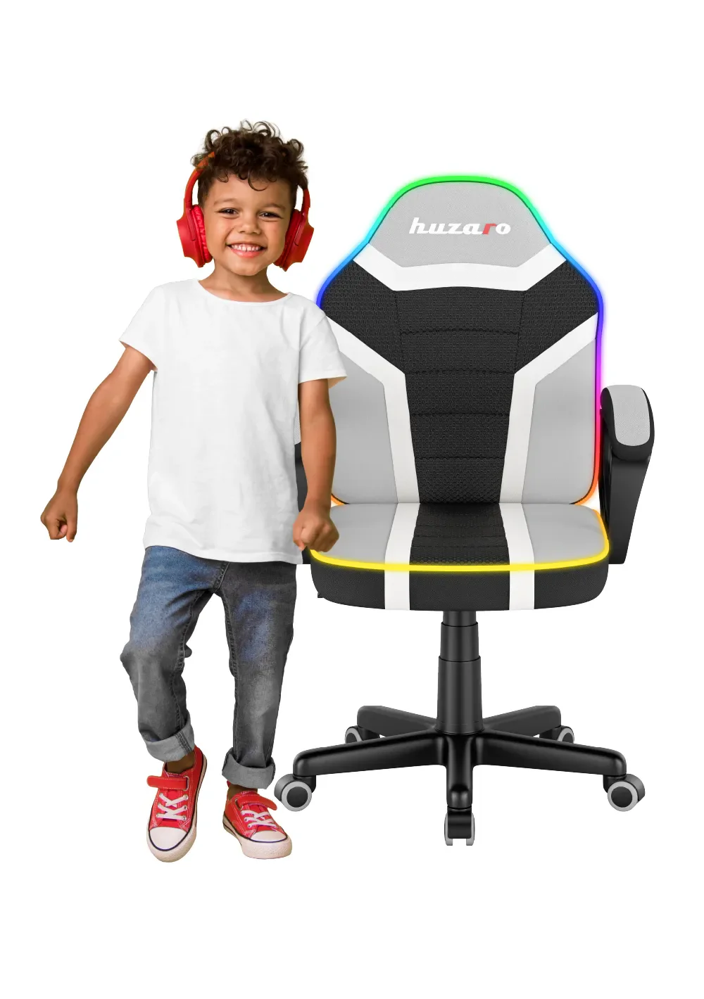 Fotel gamingowy dla dziecka Huzaro Ranger 1.0 RGB - Image 3