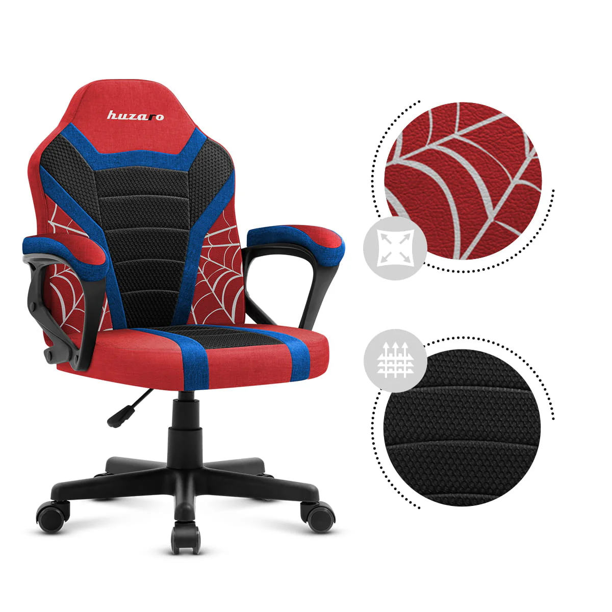 Fotel Gamingowy dla dziecka Huzaro Ranger 1.0 Spider Mesh - Image 10