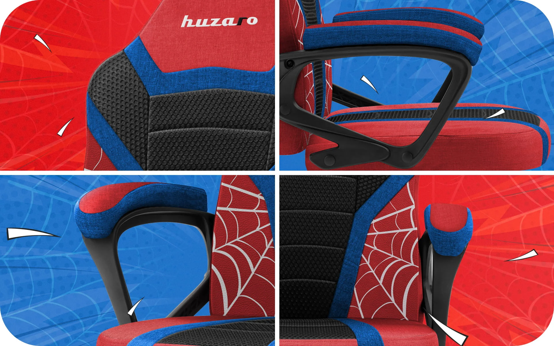 Fotel Gamingowy dla dziecka Huzaro Ranger 1.0 Spider Mesh - Image 20