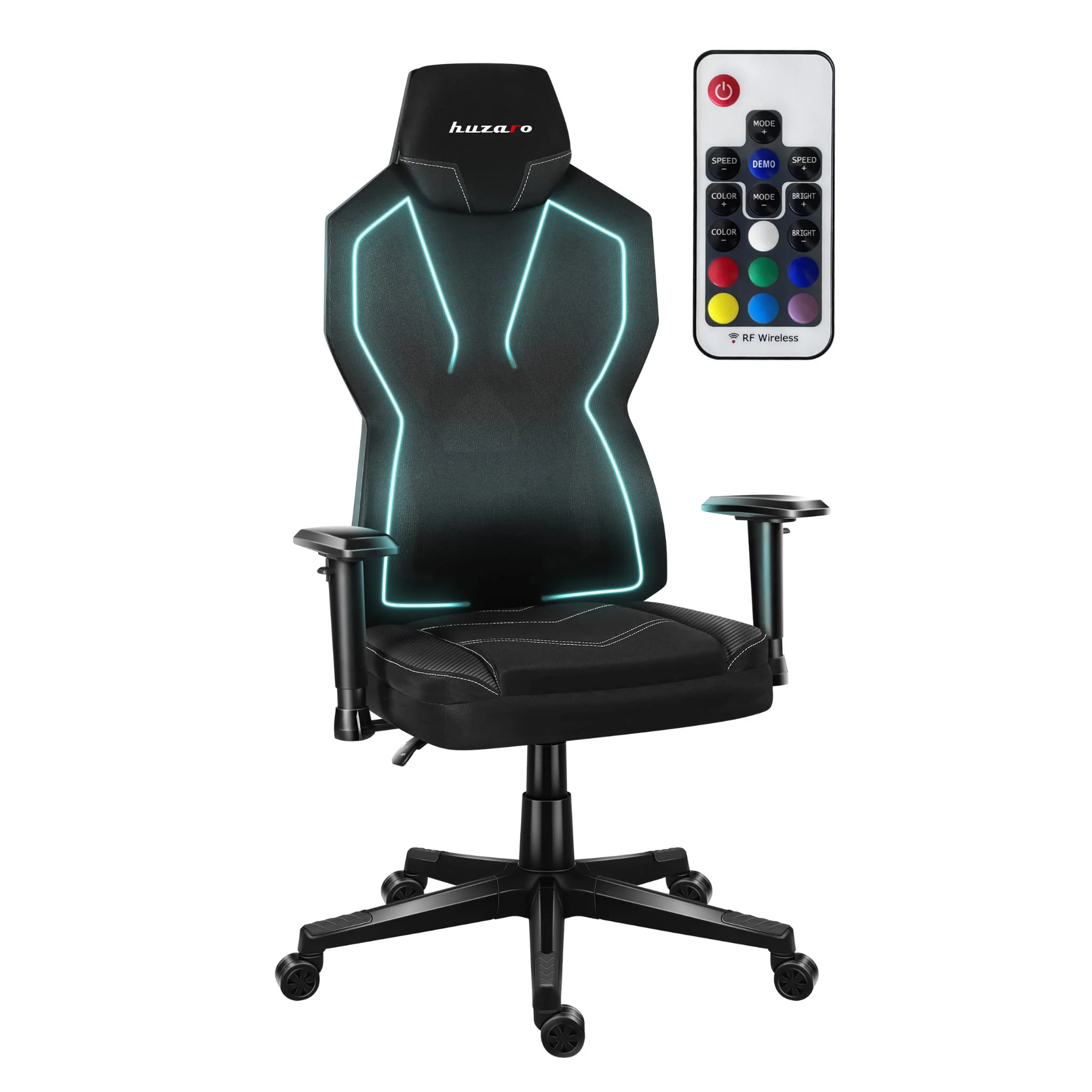 Fotel Gamingowy Huzaro COMBAT 6.2 Black RGB