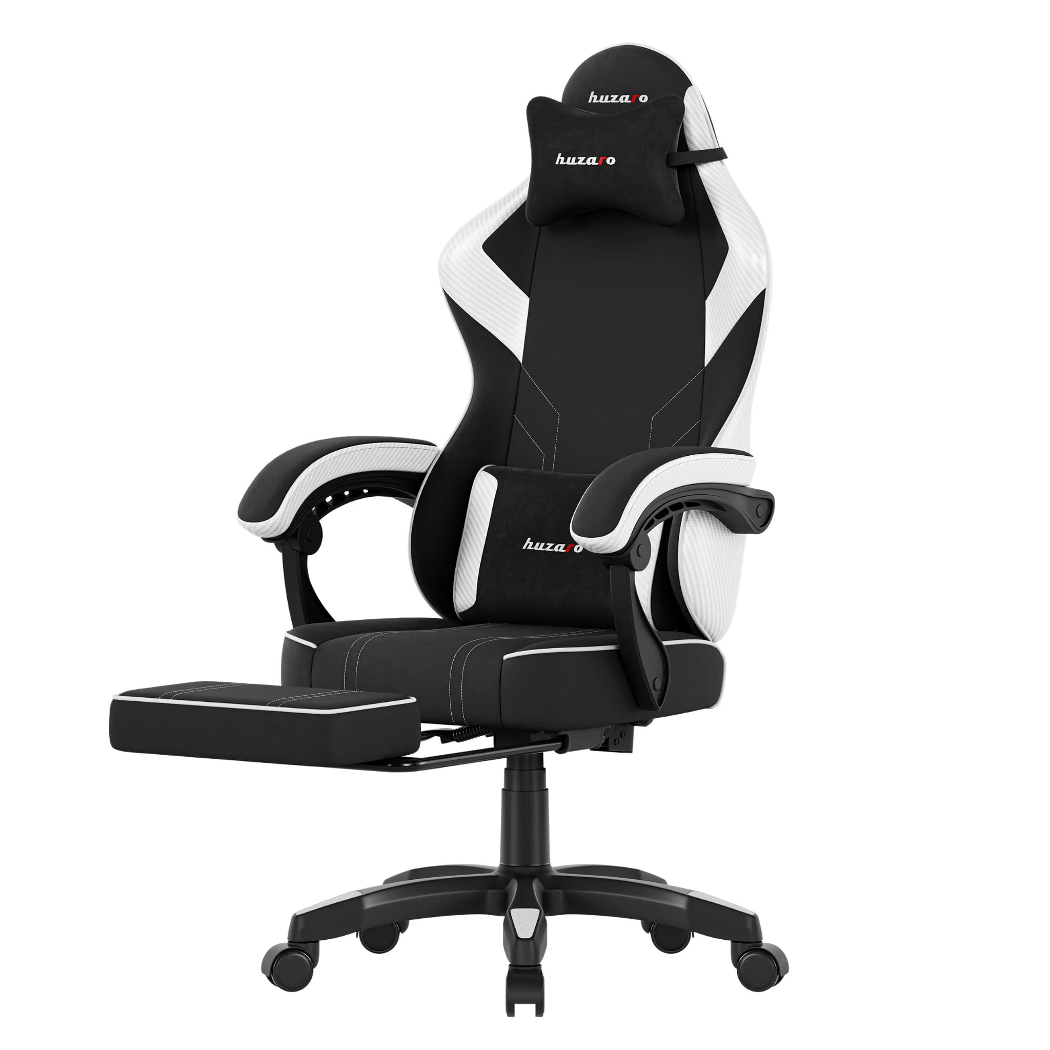 Fotel gamingowy Huzaro Force 3.7 White Carbon OUTLET - Image 5