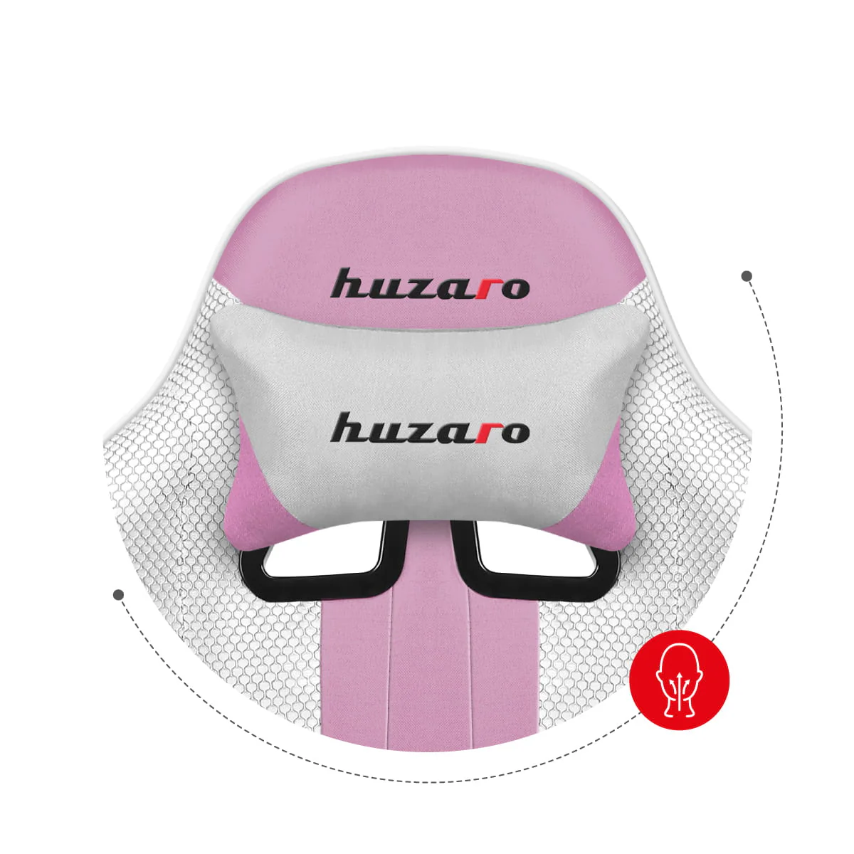 Fotel gamingowy Huzaro Force 4.7 Pink Mesh OUTLET - Image 22