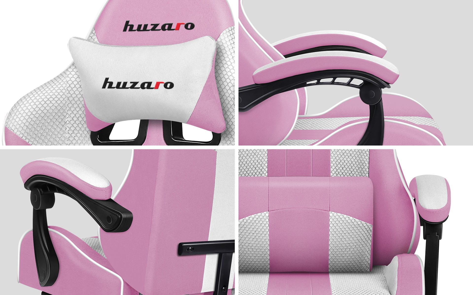 Fotel gamingowy Huzaro Force 4.7 Pink Mesh OUTLET - Image 26