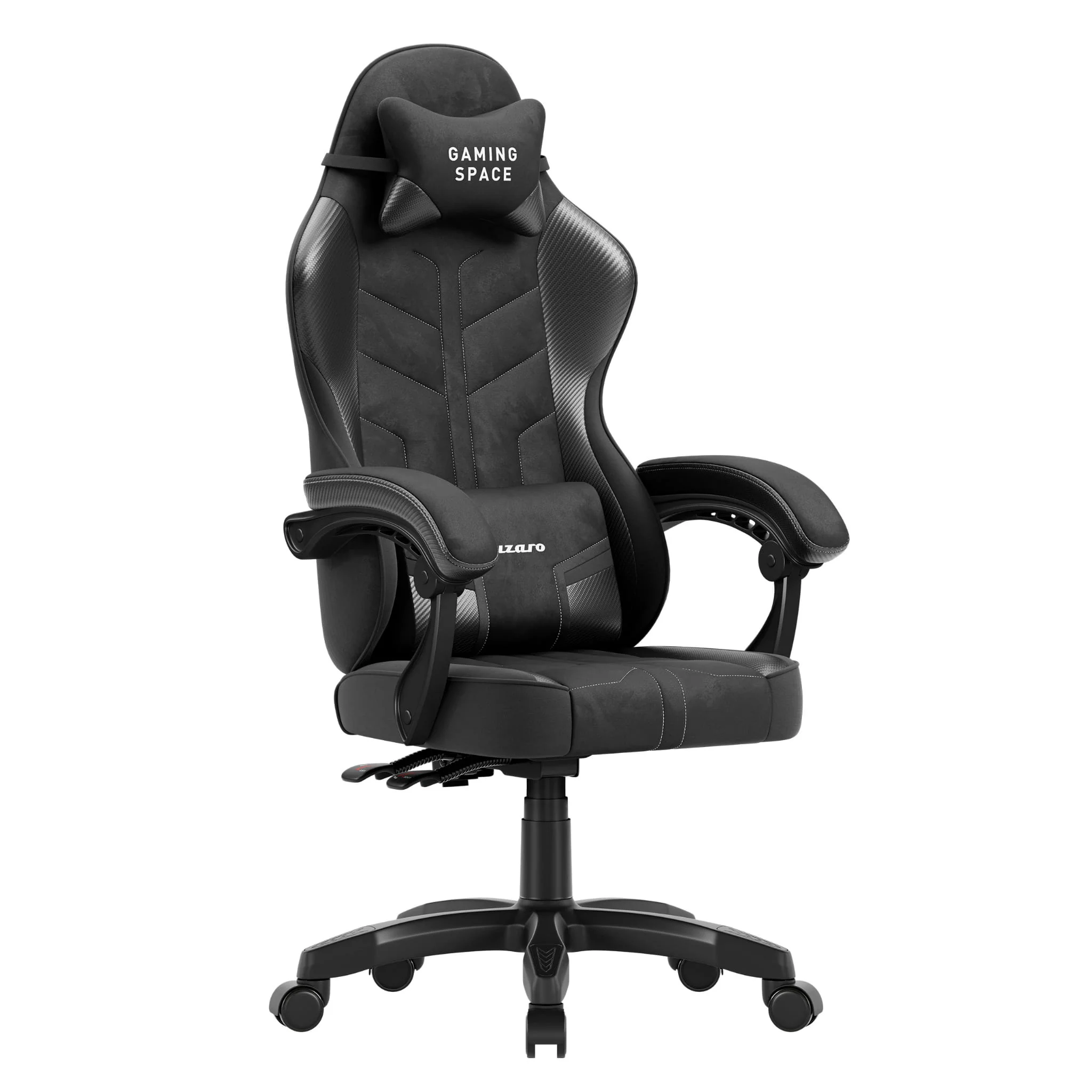 Fotel gamingowy welurowy Huzaro Force 2.7 Black Carbon