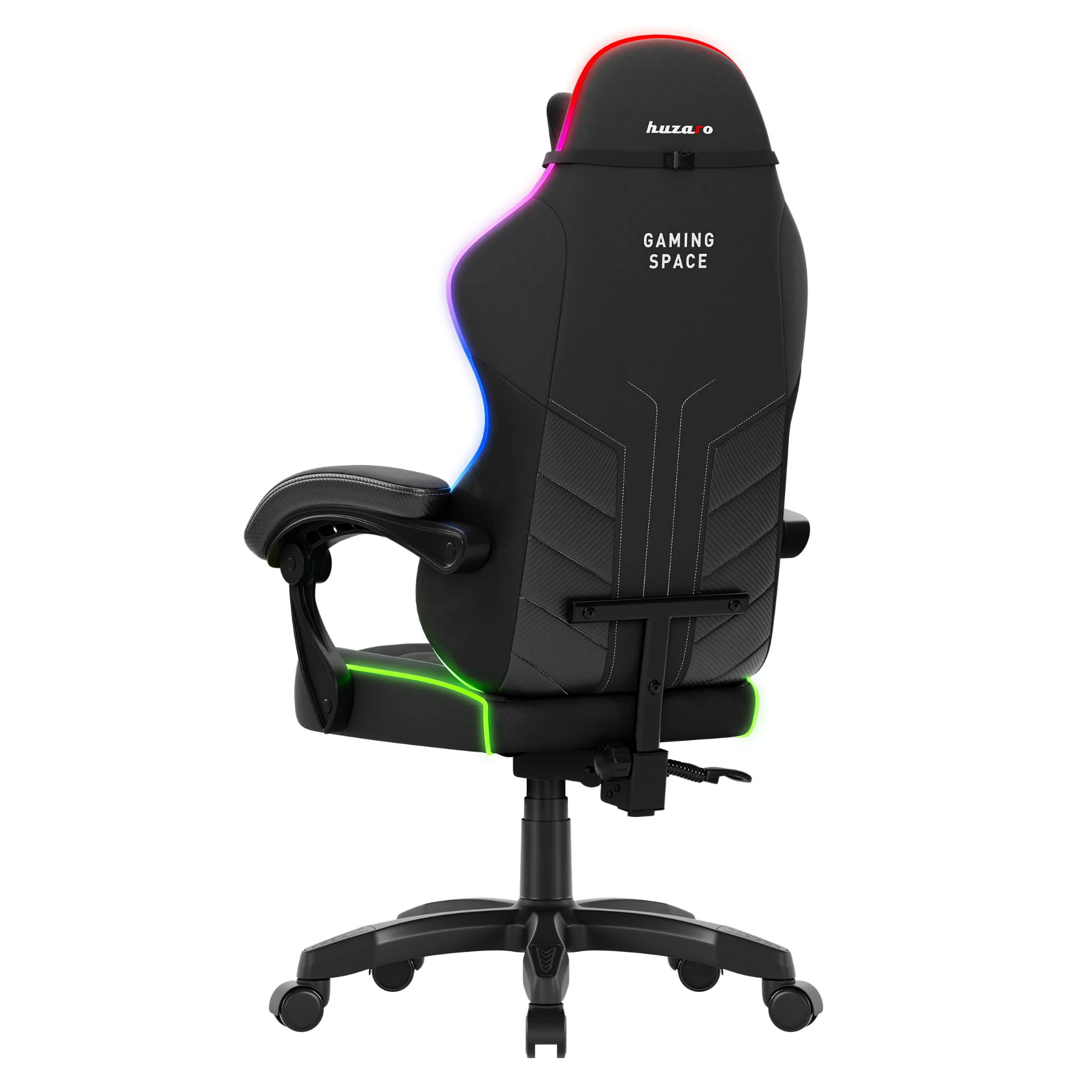 Fotel gamingowy welurowy Huzaro Force 2.7 RGB Black - Image 8