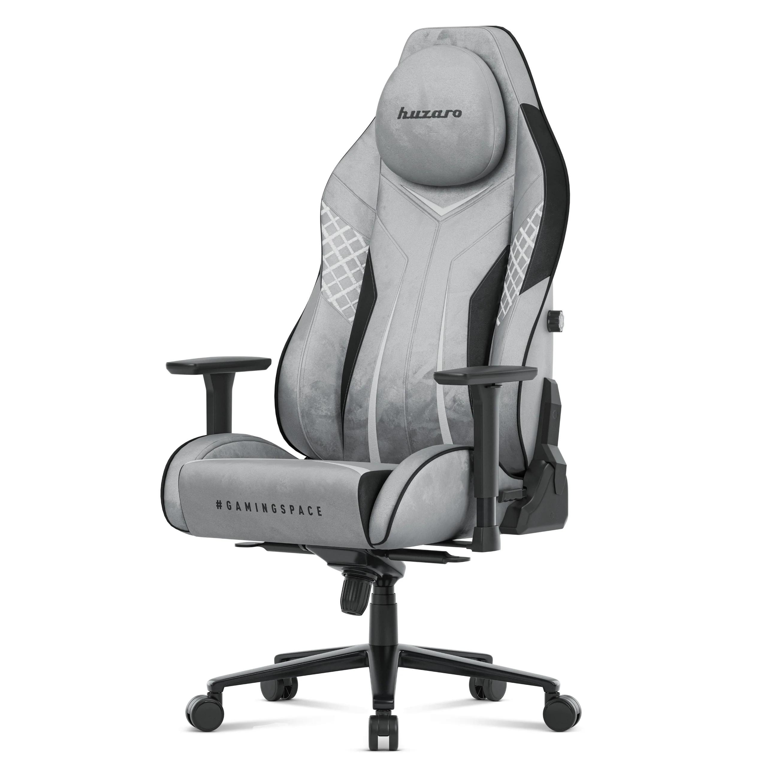 Fotel gamingowy zamszowy Huzaro Force 8.3 Grey - Image 13