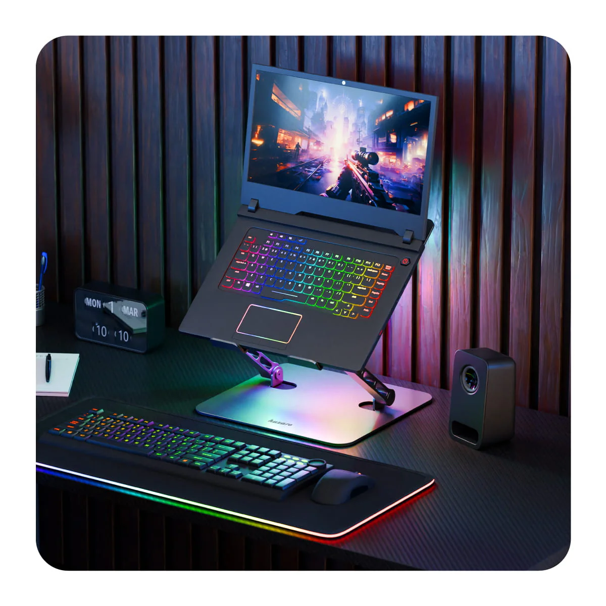 Podstawka chłodząca pod laptopa Huzaro Hold 4.0 RGB OUTLET - Image 7