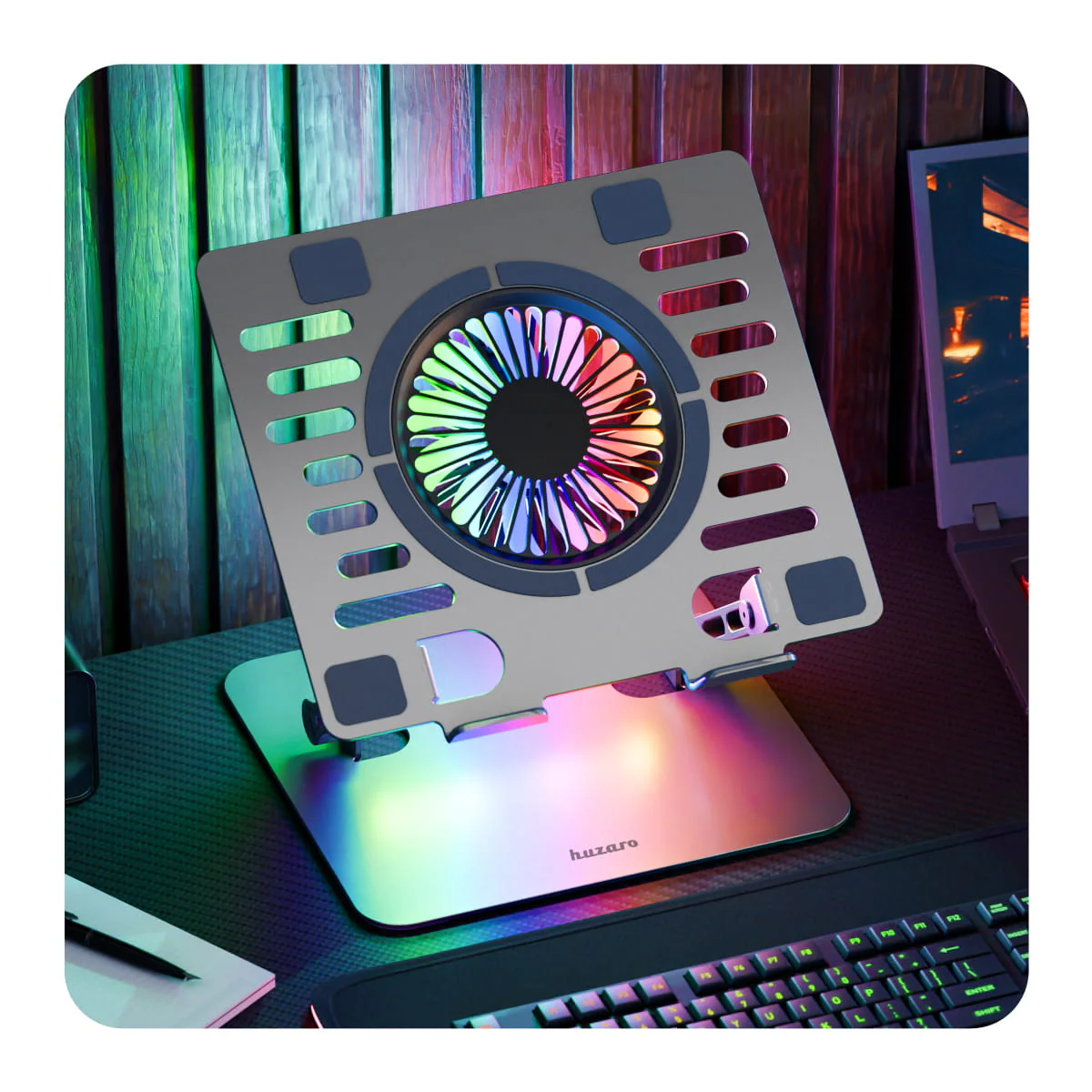 Podstawka chłodząca pod laptopa Huzaro Hold 4.0 RGB OUTLET - Image 8