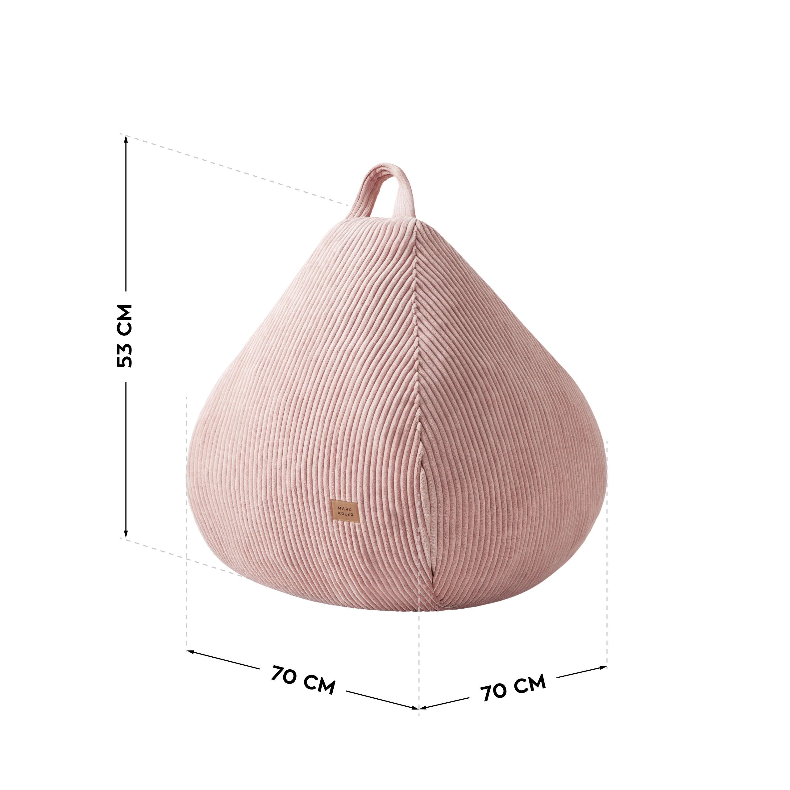 Sztruksowa pufa worek różowa Mark Adler Comfy 1.0 Pink - Image 8
