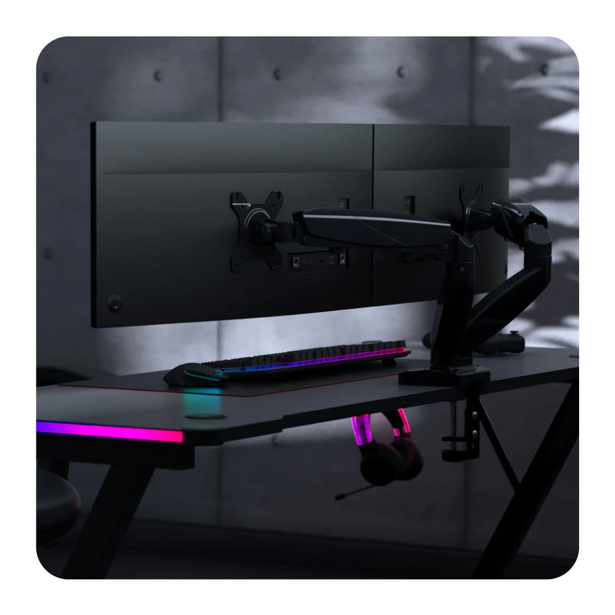 Uchwyt obrotowy Huzaro Motion 2.2 na dwa monitory - Image 16